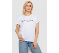 Футболка женская с принтом, цвет белый, 244R3016