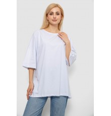 Футболка жіноча однотонна, колір білий, 244R3018