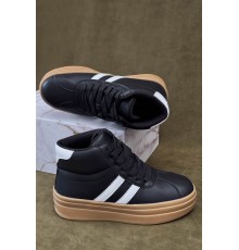 Кросівки жіночі демісезонні, колір чорно-білий, 248RWA160