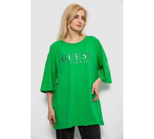 Футболка женская с принтом, цвет зеленый, 244R3019