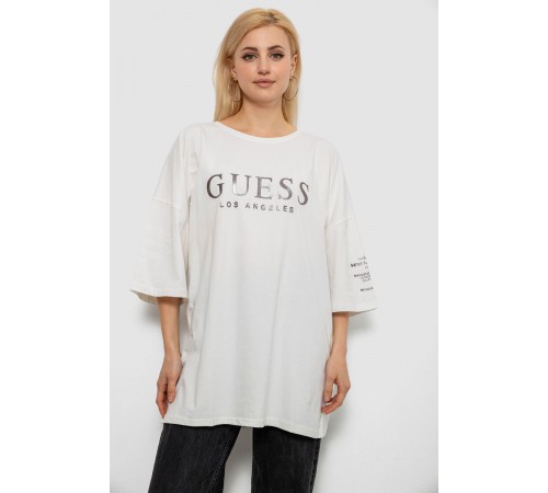 Футболка женская с принтом, цвет молочный, 244R3019