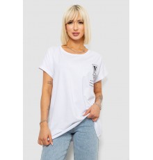 Футболка жіноча з принтом, колір білий, 244R2430