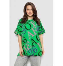 Футболка женская с принтом, цвет светло-зеленый, 244R4002-1