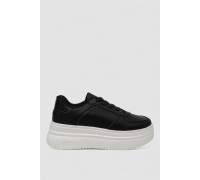 Кроссовки женские демисезонные, цвет черно-белый, 248RBL20