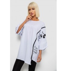 Футболка жіноча з принтом, колір білий, 244R4007
