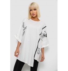 Футболка жіноча з принтом, колір молочний, 244R4007