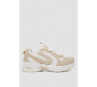 Кроссовки женские, цвет бело-бежевый, 248RN90-20