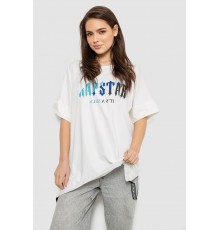 Футболка женская с принтом, цвет молочный, 244R4012