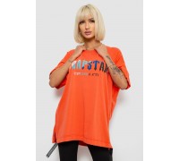 Футболка женская с принтом, цвет оранжевый, 244R4012