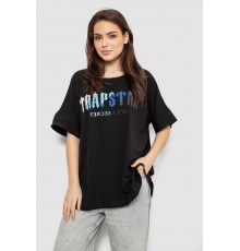 Футболка женская с принтом, цвет черный, 244R4012