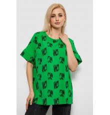 Футболка женская с принтом, цвет зеленый, 244R4015