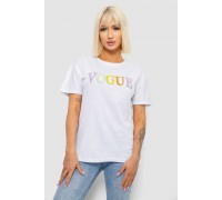 Футболка женская с принтом, цвет белый, 244R4022