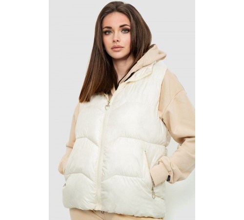 Жилет жіночий, колір молочний, 244R7011