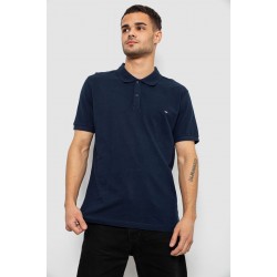 Поло чоловіче однотонне, колір синій, 244R1458