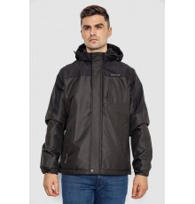 Куртка чоловіча демісезонна з капюшоном, колір чорний, 214R61035