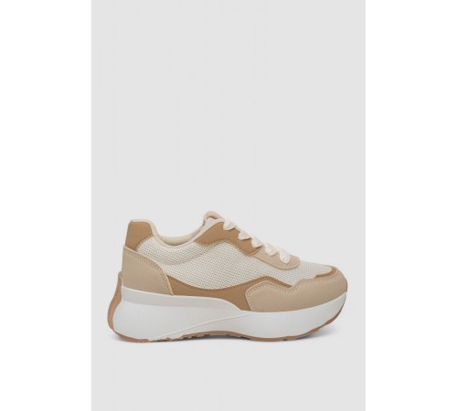 Кроссовки женские, цвет бежево-коричневый, 248RXM100