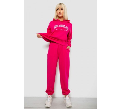 Спортивний костюм жіночий з принтом, колір рожевий, 244R1063AG