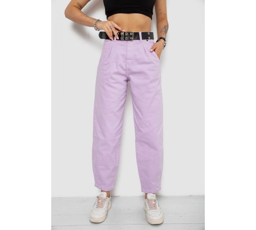 Джинси жіночі балони, колір бузковий, 182R00272