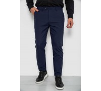 Штани чоловічі класичні однотонні, колір синій, 157RU06-006