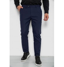 Штани чоловічі класичні однотонні, колір синій, 157RU06-006