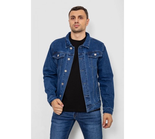 Куртка чоловіча джинсова, колір синій, 244RMA005
