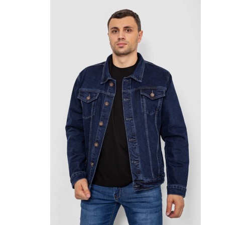 Куртка чоловіча джинсова, колір темно-синій, 244RMA005