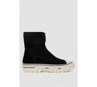 Ботинки женские демисезонные, цвет черно-белый, 243RBC26