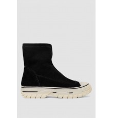 Ботинки женские демисезонные, цвет черно-белый, 243RBC26