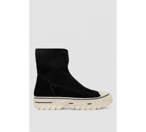 Ботинки женские демисезонные, цвет черно-белый, 243RBC26