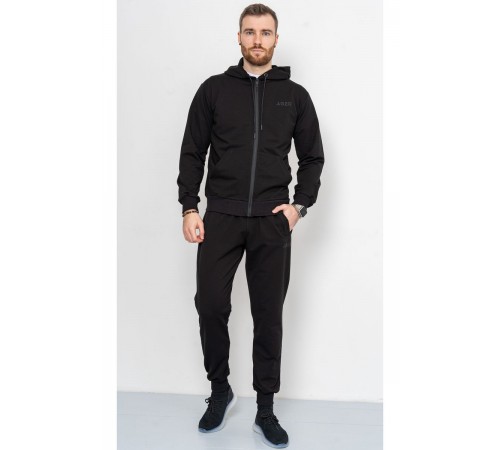 Спорт костюм чоловічий демісезонний, колір чорний, 241R175