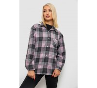Сорочка жіноча в клітинку, колір сірий, 244R1070-2