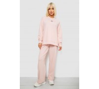 Спортивний костюм жіночий з принтом, колір пудровий, 244R1060AG