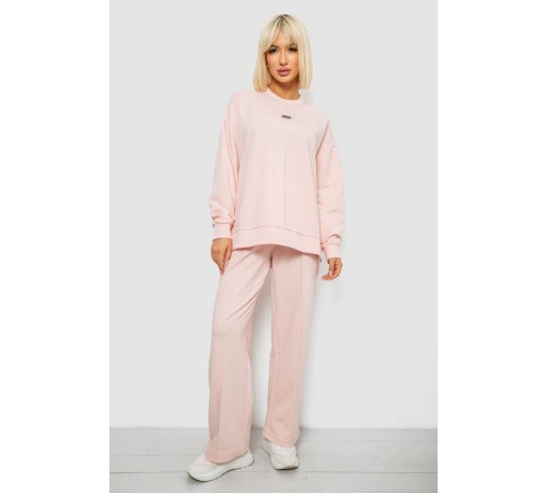 Спортивний костюм жіночий з принтом, колір пудровий, 244R1060AG