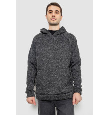 Худі чоловічий на флісі, колір сірий, 257R15