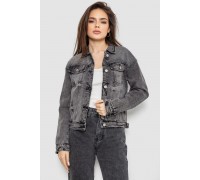 Куртка женская джинсовая, цвет серый, 255RA224