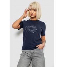 Футболка жіноча з принтом, колір синій, 241R139 Футболка жіноча з принтом, колір синій, 241R139