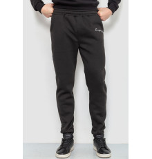 Спорт чоловічі штани на флісі, колір чорний, 238R56910