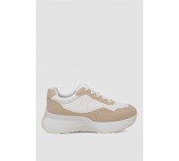 Кросівки жіночі, колір біло-бежевий, 248RXM40