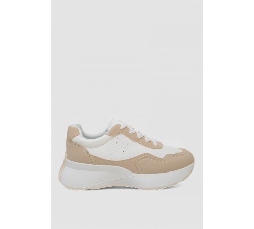 Кросівки жіночі, колір біло-бежевий, 248RXM40