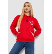 Худі жіночий на тонкому флісі, колір червоний, 238R57162-10