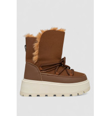 Уггі жіночі на хутрі, колір коричневий, 243RBB