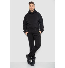 Спортивний костюм чоловічий на флісі, колір чорний, 177R235-1
