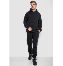 Спортивний костюм чоловічий на флісі, колір чорний, 177R235