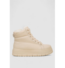 Черевики жіночі зимові на хутрі, колір бежевий, 248RMB01