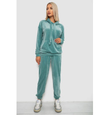 Спортивний костюм жіночий велюровий, колір м'ятний, 241R1530-5