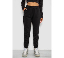 Спортивные штаны женские на флисе, цвет черный, 238R57828