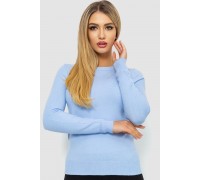 Кофта жіноча однотонна повсякденна, колір блакитний, 244R2033