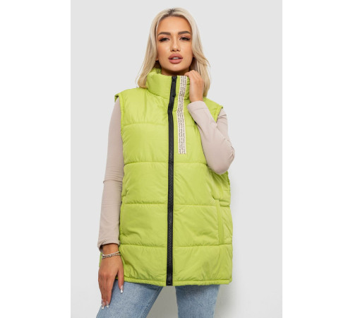 Жилет женский демисезонный, цвет фисташковый, 257R95