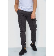 Штани карго чоловічі, колір темно-сірий, 244R2073