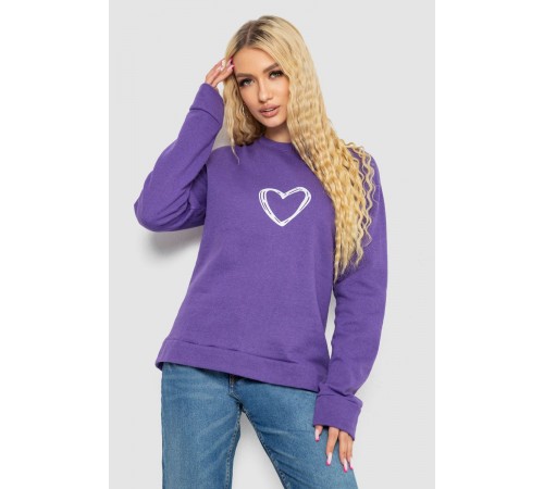 Світшот жіночий, колір фіолетовий, 238R57162